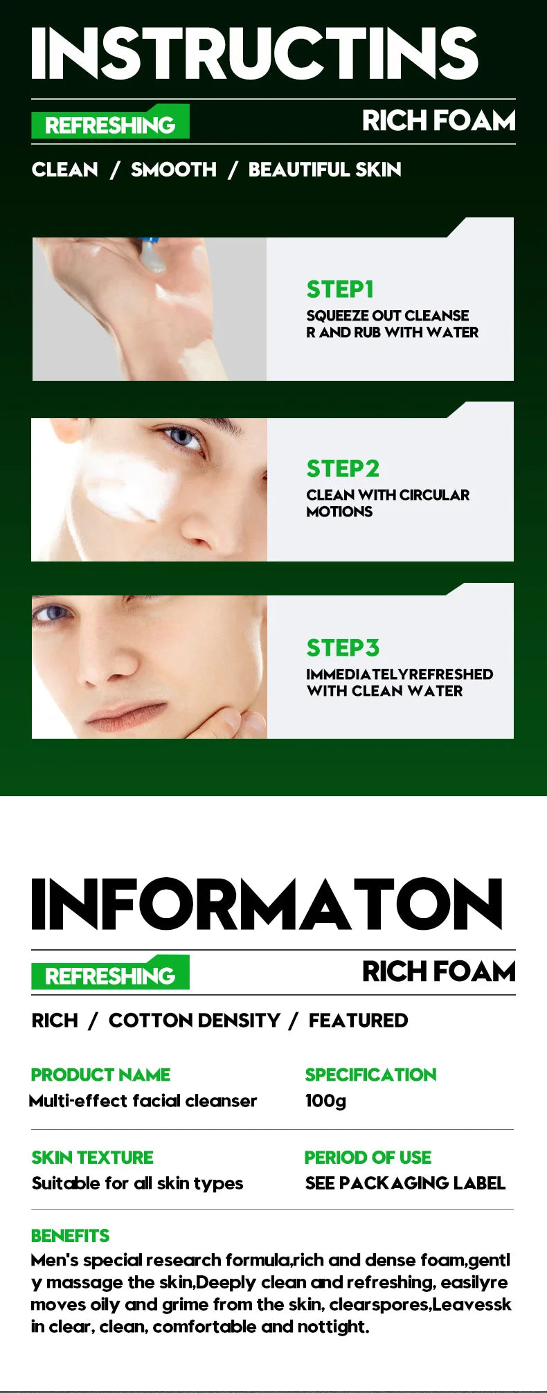Refreshing Fragrance Deep Cleansing Moisturizing
