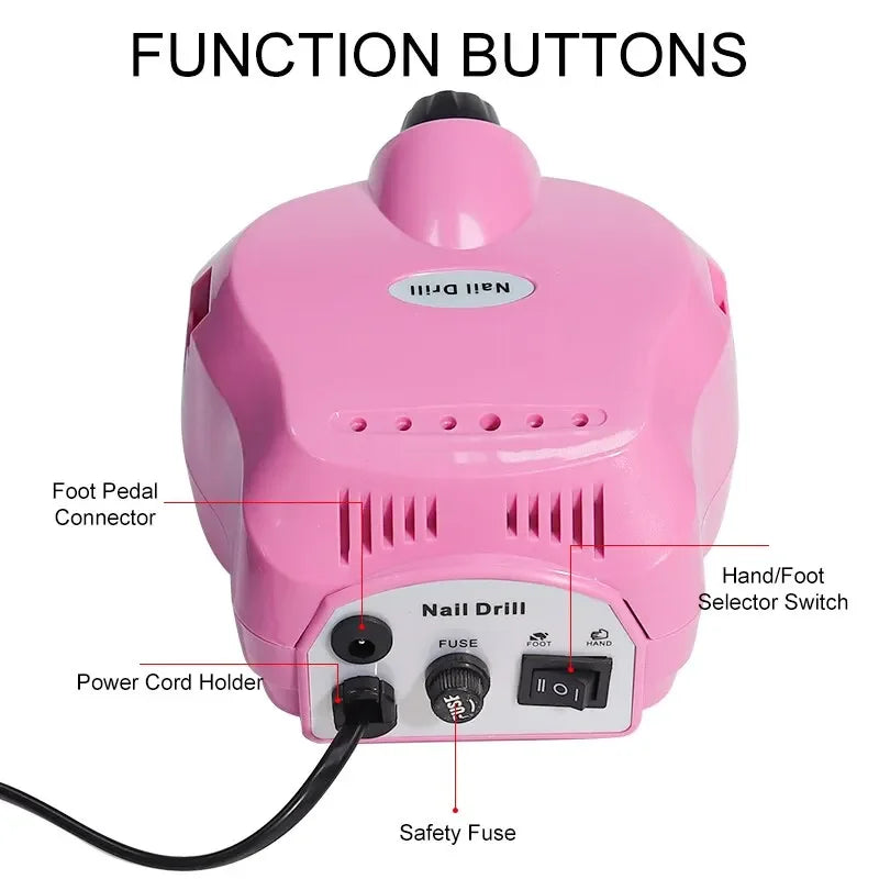 35000RPM Electric Nail Drill Professional Manicure Machine Nail Sander