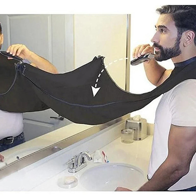 Man Bathroom Apron Black Beard