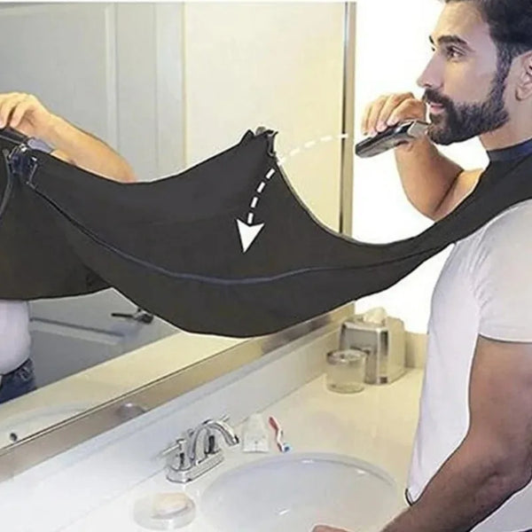 Man Bathroom Apron Black Beard