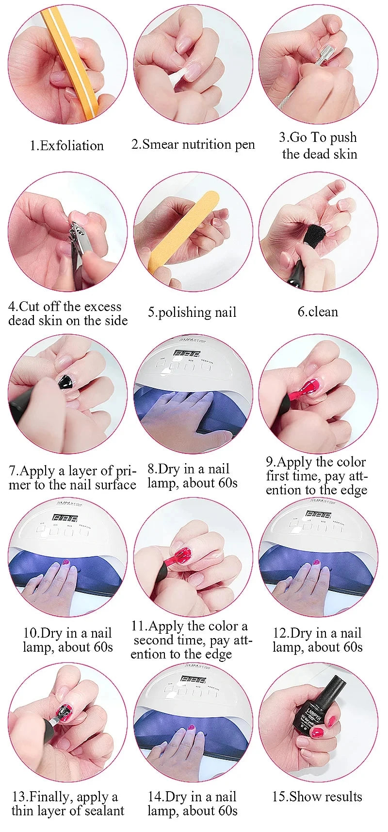 Nail Dryer Machine Professional Manicure Lamp UV ELD High Power Nail Light