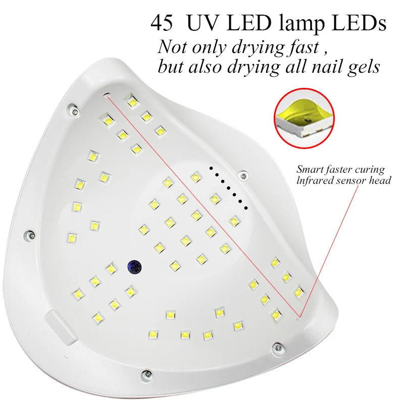 Nail Dryer Machine Professional Manicure Lamp UV ELD High Power Nail Light