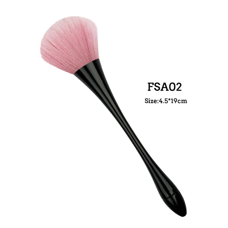 1pcs Rose Gold Powder Nail Dusting BrushSmall Waist Soft Head Makeup Removerl