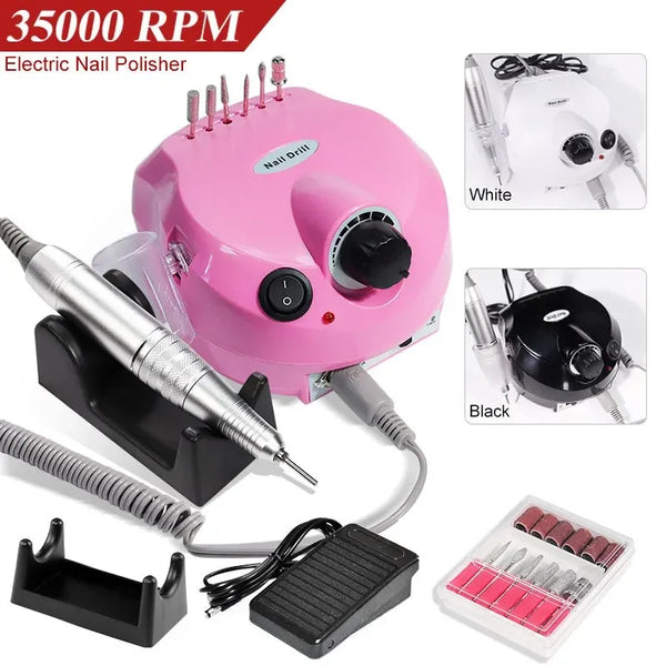 35000RPM Electric Nail Drill Professional Manicure Machine Nail Sander