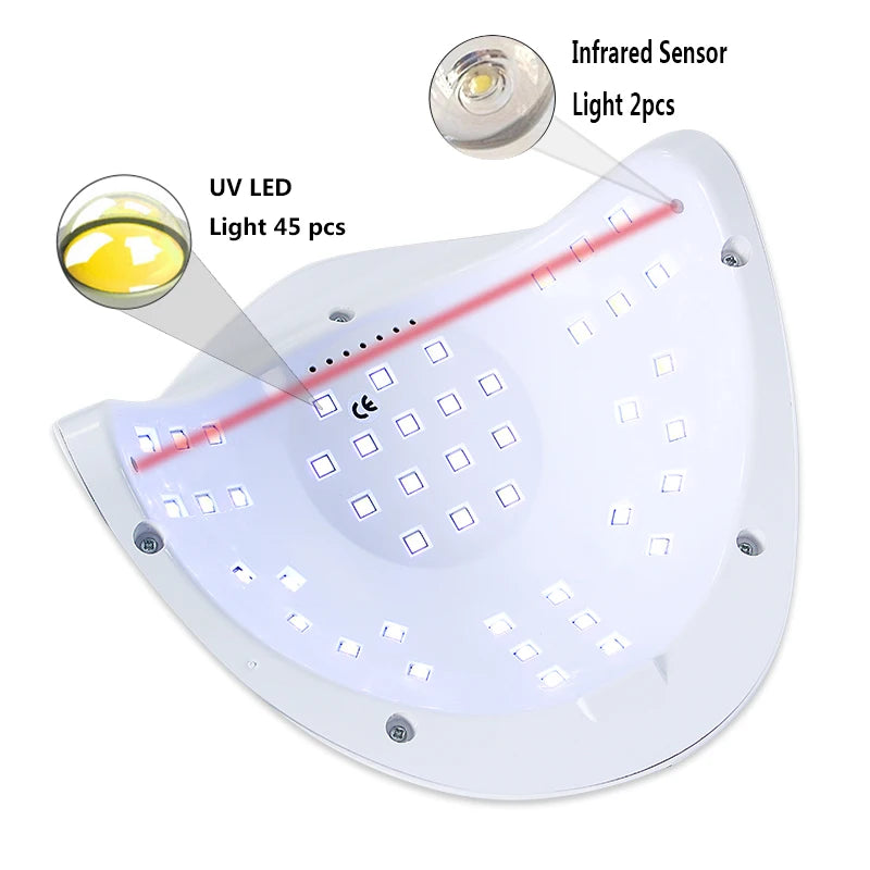 Nail Dryer Machine Professional Manicure Lamp UV ELD High Power Nail Light