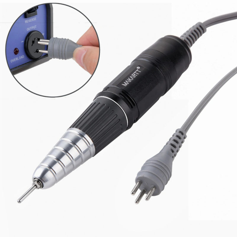 Makartt Up200 Nail Drill Handpiece 3 Pins Professional E File 30000RPM for Nail Drill