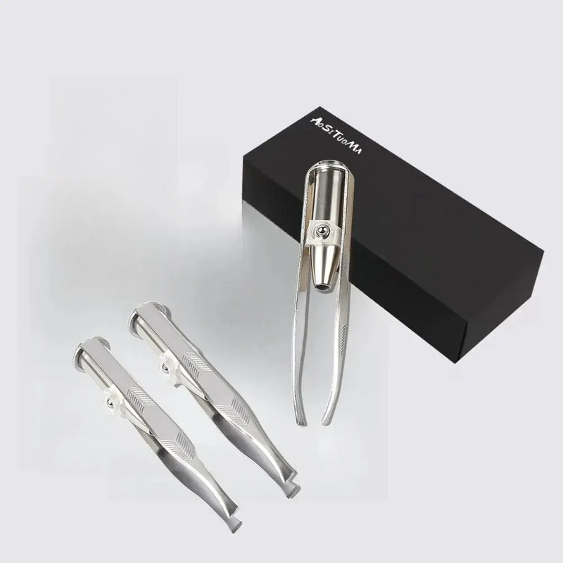 Eyebrow Hair Remove Tweezer With LED Light Makeup Tool