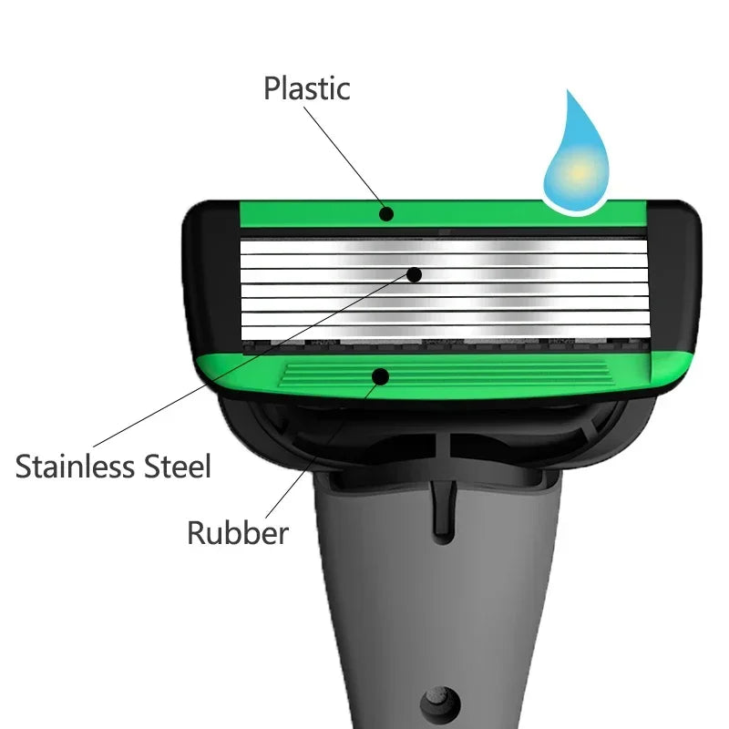 Men Manual Razor 7-Layer Blade Shaving Razor