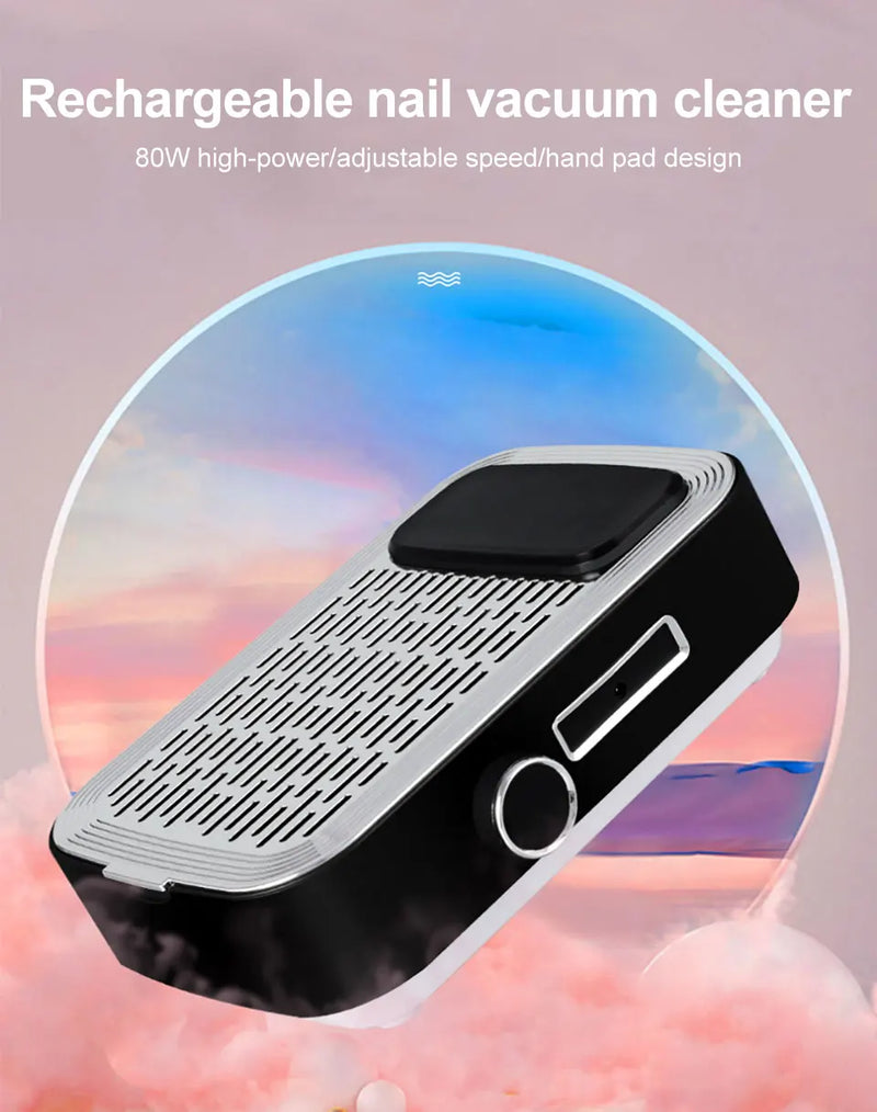 80W High Power Charge Nail Vacuum Cleaner Polish