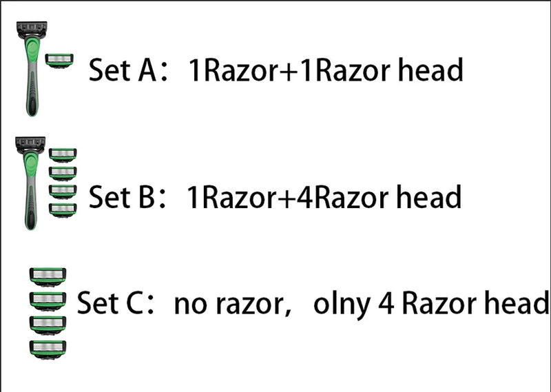 Men Manual Razor 7-Layer Blade Shaving Razor