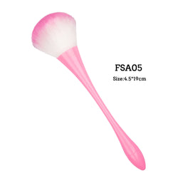 1pcs Rose Gold Powder Nail Dusting BrushSmall Waist Soft Head Makeup Removerl