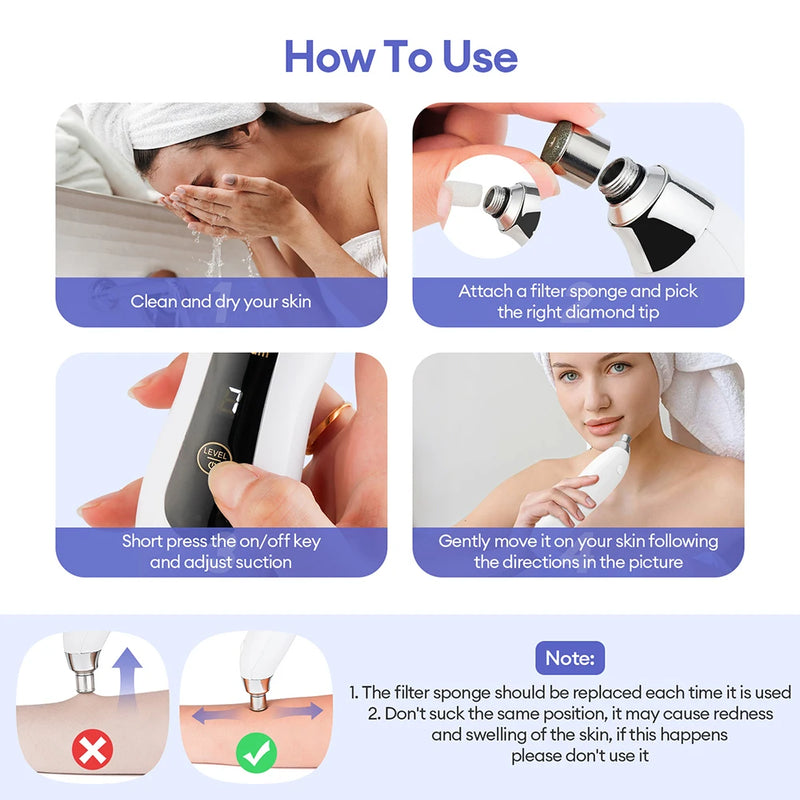 Handhold Diamond Microdermabrasion Machine