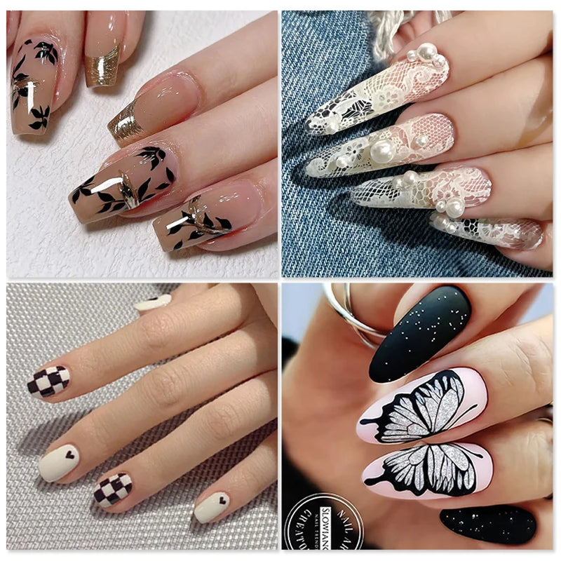 BORN PRETTY Church Window Nail Stamping Plates Butterfly Necklace Floral Line Nail Art Templates Printing Image