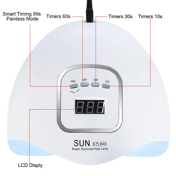 Nail Dryer Machine Professional Manicure Lamp UV ELD High Power Nail Light