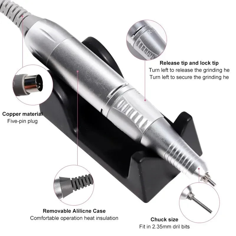 35000RPM Electric Nail Drill Professional Manicure Machine Nail Sander