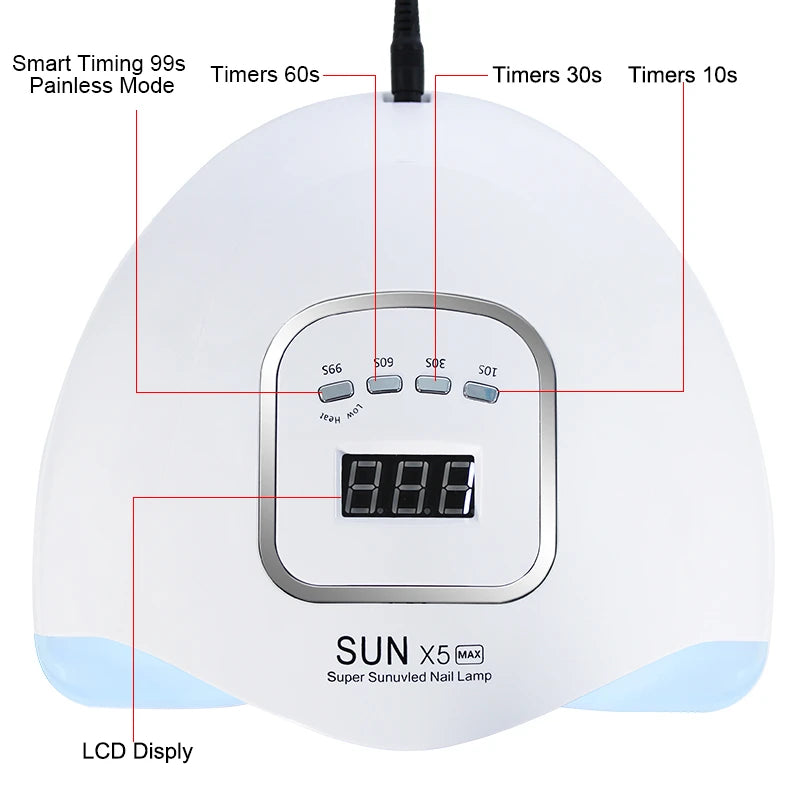 Nail Dryer Machine Professional Manicure Lamp UV ELD High Power Nail Light