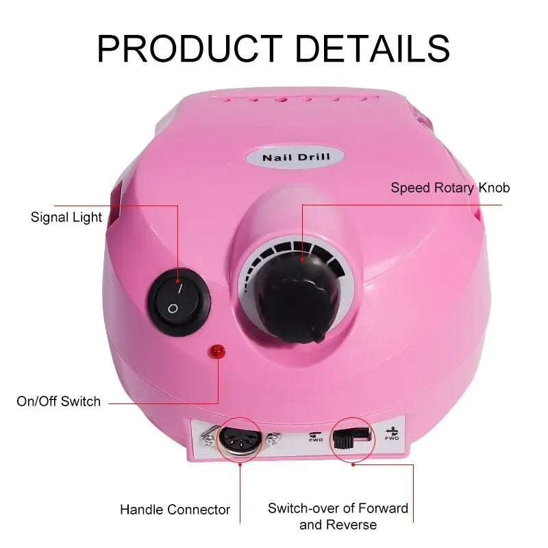 35000RPM Electric Nail Drill Professional Manicure Machine Nail Sander